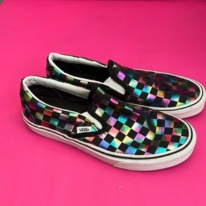 iridescent rainbow vans